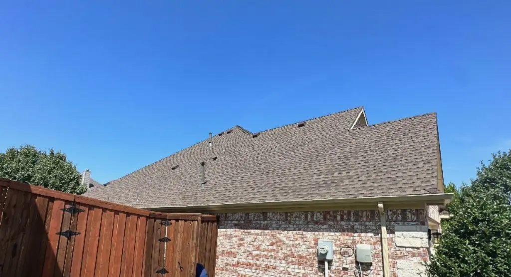Completed roof replacement project in Durham